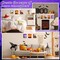 10PCS Large Halloween Unfinished Wood Crafts to Paint for Adults Kids